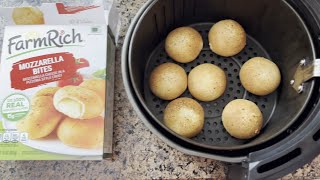 Air Fryer Frozen Farm Rich Mozzarella Bites [upl. by Nevlin]