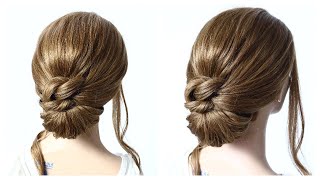 😱 EASY UPDO for MEDIUM HAIR 😱 How to Easy Updo TUTORIAL by Another Braid [upl. by Bum]