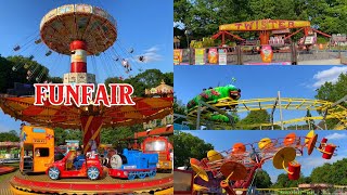 Funfair Frimley Lodge Park Camberley UK [upl. by Balas]