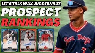 Top 10 MLB Prospects Right Now  Juggernaut Stat Based Rankings  Bowman Chrome Baseball Cards📈🔥 [upl. by Mchugh]