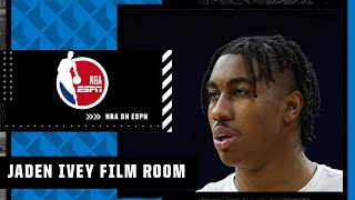 2022 NBA Draft prospect Jaden Ivey film session with Mike Schmitz  NBA on ESPN [upl. by Sesmar937]