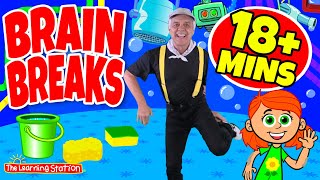 Brain Breaks ♫ Action Songs For Kids ♫ Music amp Movement ♫ Kids Dance Songs ♫ by The Learning Station [upl. by Jabin]