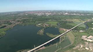 VDE 82 NEUBAUSTRECKE SaaleElsterTalbrücke  Überflug 2012 [upl. by Silvie]