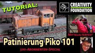 TUTORIAL Patinierung Piko Lok 101 altern  Mittelaltermarkt 2016 Burg Neuhaus kunstmichiworld 054 [upl. by Atinram]