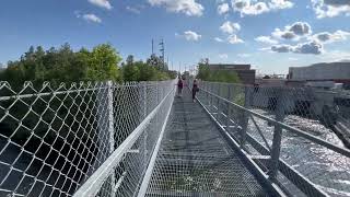 Ranney Falls Suspension Bridge [upl. by Olracnaig]