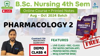 DEMO CLASS 4  bsc nursing 4th semester  pharmacology bsc nursing 4th semester  B Sc NURSING 2024 [upl. by Sudderth]