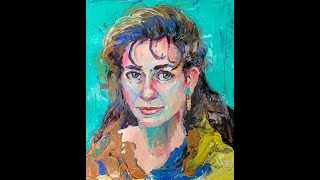 How to Paint Expressionist Portrait In Acrylics [upl. by Ahslek325]