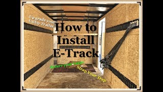 How to install ETrack amp a shelf in a Utility Cargo trailer [upl. by Rosalinda]