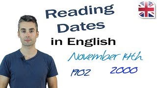 How To Read Dates In English  Spoken English Lesson [upl. by Aicitan541]