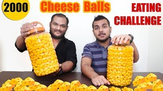 2000 CHEESE BALLS EATING CHALLENGE  Cheese Ball Eating Competition  Food Challenge [upl. by Selrac]