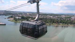 A ride on the Koblenz cable car [upl. by Leschen]