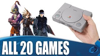 PlayStation Classic  All 20 Games Revealed [upl. by Azile]