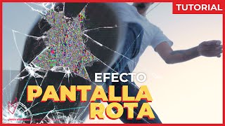 ¡Efecto de PANTALLA ROTA  Tutorial  After Effects [upl. by Flosser64]