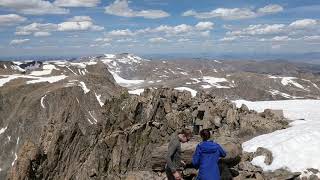 Gannett Peak panorama on the summit [upl. by Ennaylloh]