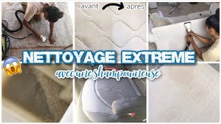 😱NETTOYAGE EN PROFONDEUR  MATELAS TAPIS CHAISES CANAPES GRÂCE À UNE SHAMPOUINEUSE [upl. by Aynos]