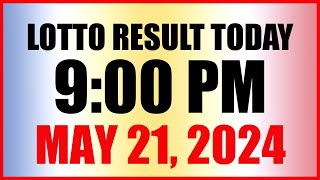 Lotto Result Today 9pm Draw May 21 2024 Swertres Ez2 Pcso [upl. by Gwenn]