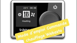 Vidéo explicative sur le Fonctionnement de la commande Multicontrol chauffage Webasto Air Top [upl. by Valiant]