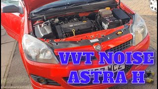 Astra H VVT Dephaser cam pulley noise [upl. by Annaerda]