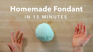 How to Make Homemade Fondant with Marshmallows [upl. by Flory284]