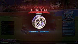 NEW PAINTED Import Heirloom Wheels In Rocket League PAINTED VERSIONS [upl. by Junie]