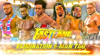 WWE 2K17 The New Day vs The Usos Feat Rikishi  WWE Elimination Tag Full Match PS4 Gameplay [upl. by Atinihc]