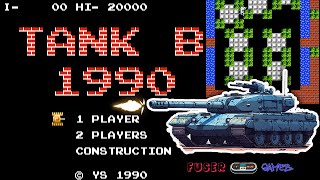 Tank B 1990 Stage 112 1 Player 823 Famicom NES Retrogaming [upl. by Schubert]