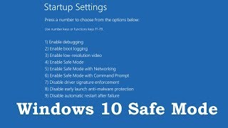 How to Boot into Safe Mode On Windows 10 [upl. by Aroda]