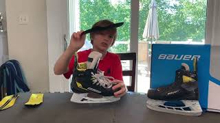 Hockey Review Bauer Supreme M4 Ice Hockey Junior Skates [upl. by Ozkum]