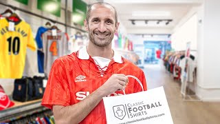 Giorgio Chiellini Goes Shopping For CLASSIC Shirts  Shirt Shopping [upl. by Mayda]