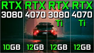 RTX 3080 vs RTX 4070 vs RTX 3080 Ti vs RTX 4070 Ti  Test in 16 Games  Ray Tracing  DLSS 3  2024 [upl. by Accire]