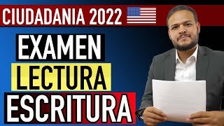 CIUDADANIA AMERICANA 2022  EXAMEN DE LECTURA Y ESCRITURA [upl. by Arama]