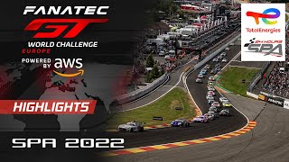 Race Highlights  TotalEnergies 24 Hours of Spa 2022 [upl. by Ahsad]