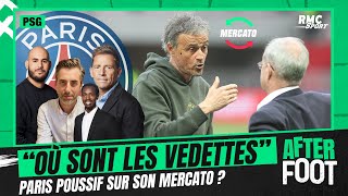 PSG  Le mercato parisien victime de l’image du club  quotOù sont les vedettesquot demande Riolo [upl. by Ahsinit193]