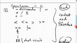 02022 Operatoren in C Short Circuit Präzedenz [upl. by Esyle]