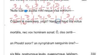 Aeneid 1 Dactylic Hexameter Scansion [upl. by Zelde]