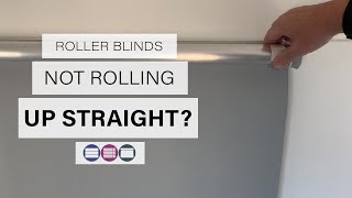 How to Fix Roller Blinds Not Rolling up Straight  Betta Blinds and Awnings [upl. by Marras]