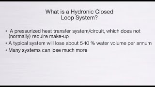 Closed Loop Water Quality [upl. by Jamel]