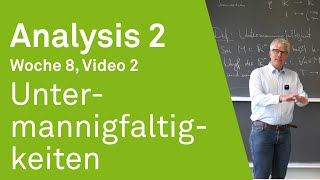 Untermannigfaltigkeiten  Analysis 2  Video 82 [upl. by Kathlene]