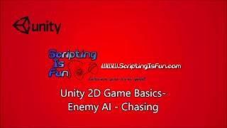 Unity 2D Game Basics  Enemy AI  Chasing [upl. by Aon]