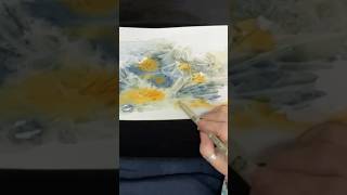 How to Use Spatter to Highlight Watercolor Flowers shorts [upl. by Esilrac]