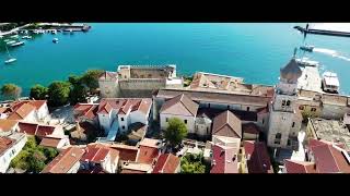 Krk Croatia drone view of old town [upl. by Catton]