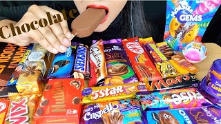 ASMREATING CHOCOLATE CHOCOLATE PARTY DAIRYMILK CRISPELLOMAGNUM TRUFFLE DARKCHOCOLATEFOOD VIDEOS [upl. by Mercola399]