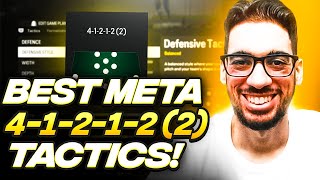 THE BEST META 412122 FORMATION amp CUSTOM TACTICS FOR EAFC 24 ULTIMATE TEAM [upl. by Thaddaus]