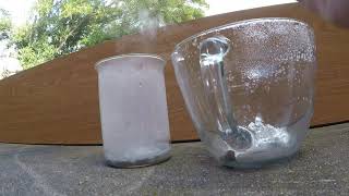 High Concentration Hydrogen Peroxide Reacting with Silver [upl. by Inig]