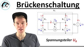 BRÜCKENSCHALTUNG – Brückenspannung berechnen  Elektrotechnik [upl. by Rimola280]