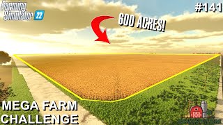 MEGA FIELD HARVESTING 600 ACRES OF CORN  Spring Creek ND  Farming Simulator 22 141 [upl. by Aisatsanna]