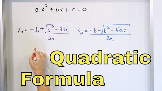 14  The Discriminant of a Quadratic Part 1 Quadratic Formula Problems [upl. by Ynaffet]