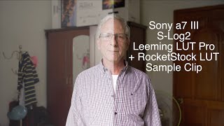 Sony Slog2 Leeming LUT Pro RocketStock LUT Domingo 145 Sample Footage [upl. by Nosretep]