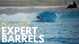 THE WAVE Surfing ‘Expert Barrels’ under floodlights and ‘Advanced Plus’ settings [upl. by Sito]