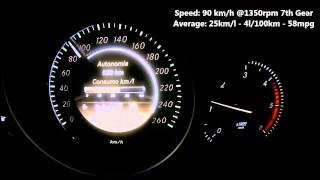 C250 CDI Consumptions Test [upl. by Assirhc]